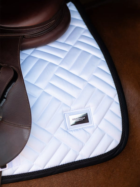 Modern White/Black- Jump Saddle Pad