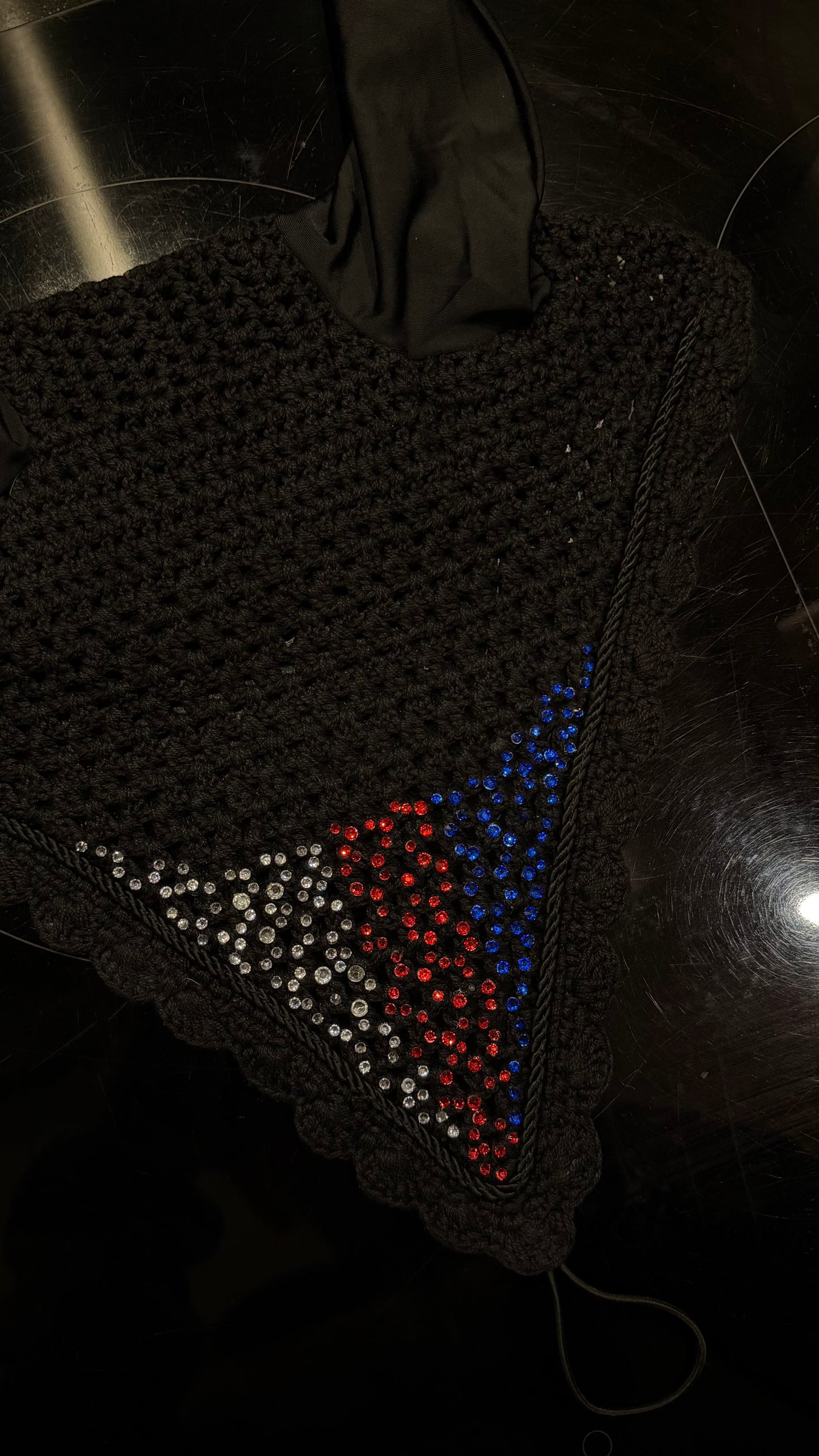 Red Blue Silver Bonnet