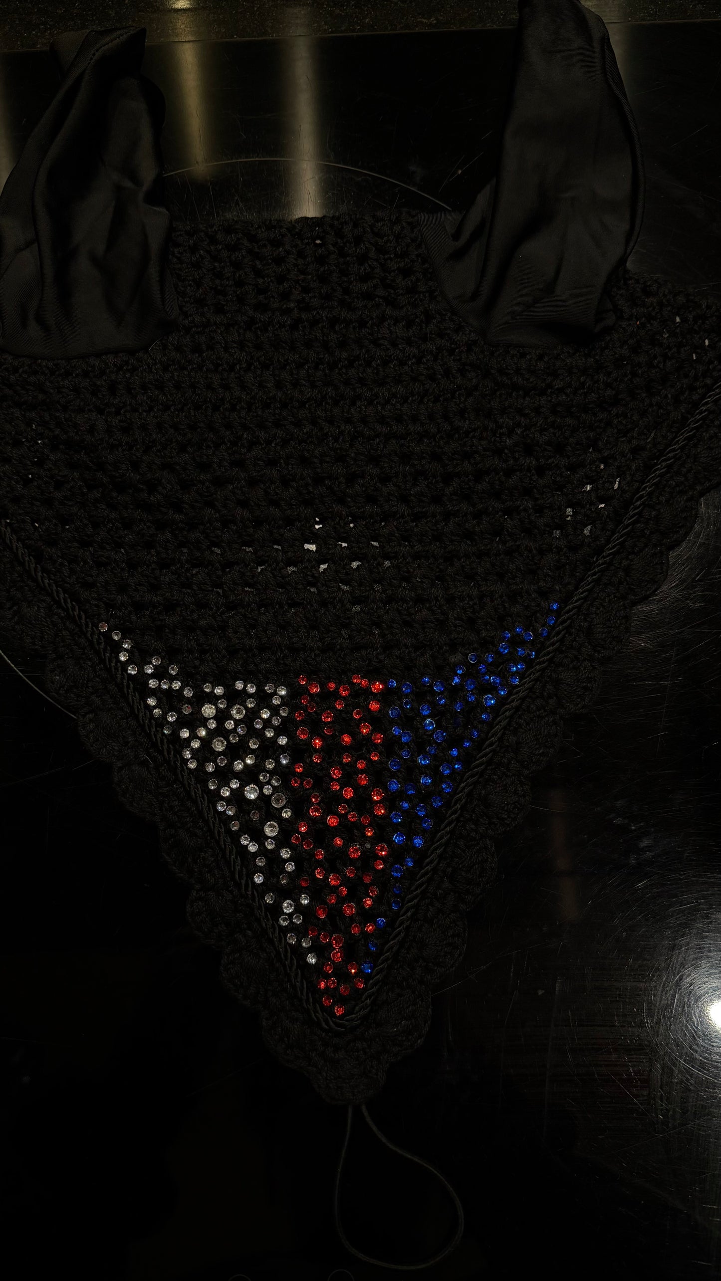 Red Blue Silver Bonnet