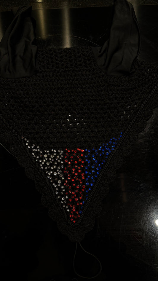 Red Blue Silver Bonnet