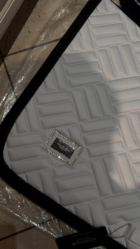 Modern White/Black- Jump Saddle Pad