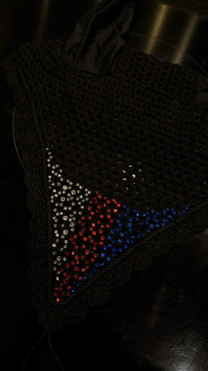 Red Blue Silver Bonnet