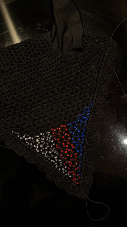 Red Blue Silver Bonnet