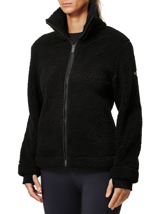 Teddy Fleece Jacket - Black
