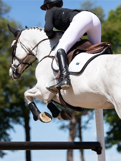 Modern White/Black- Jump Saddle Pad